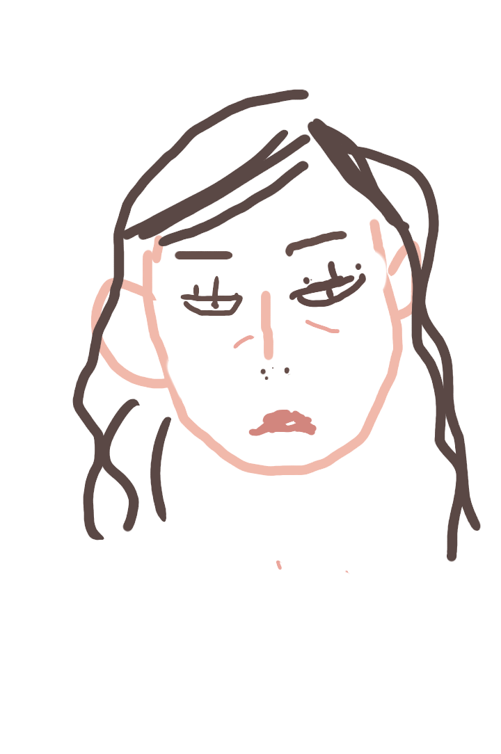 自分の似顔絵を貼るトピ
