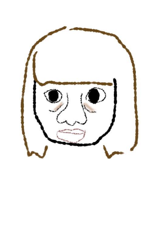自分の似顔絵を貼るトピ
