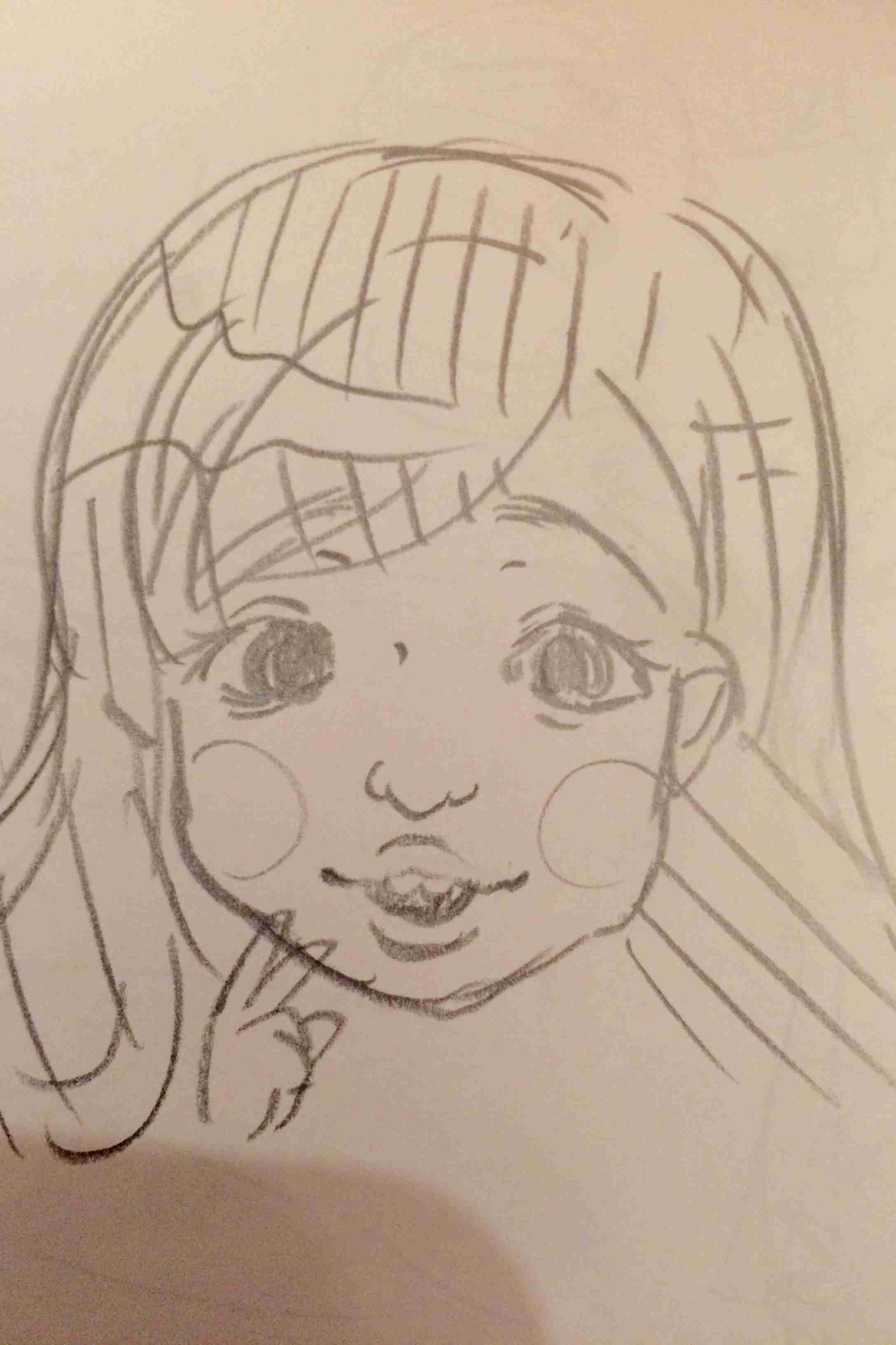 自分の似顔絵を貼るトピ