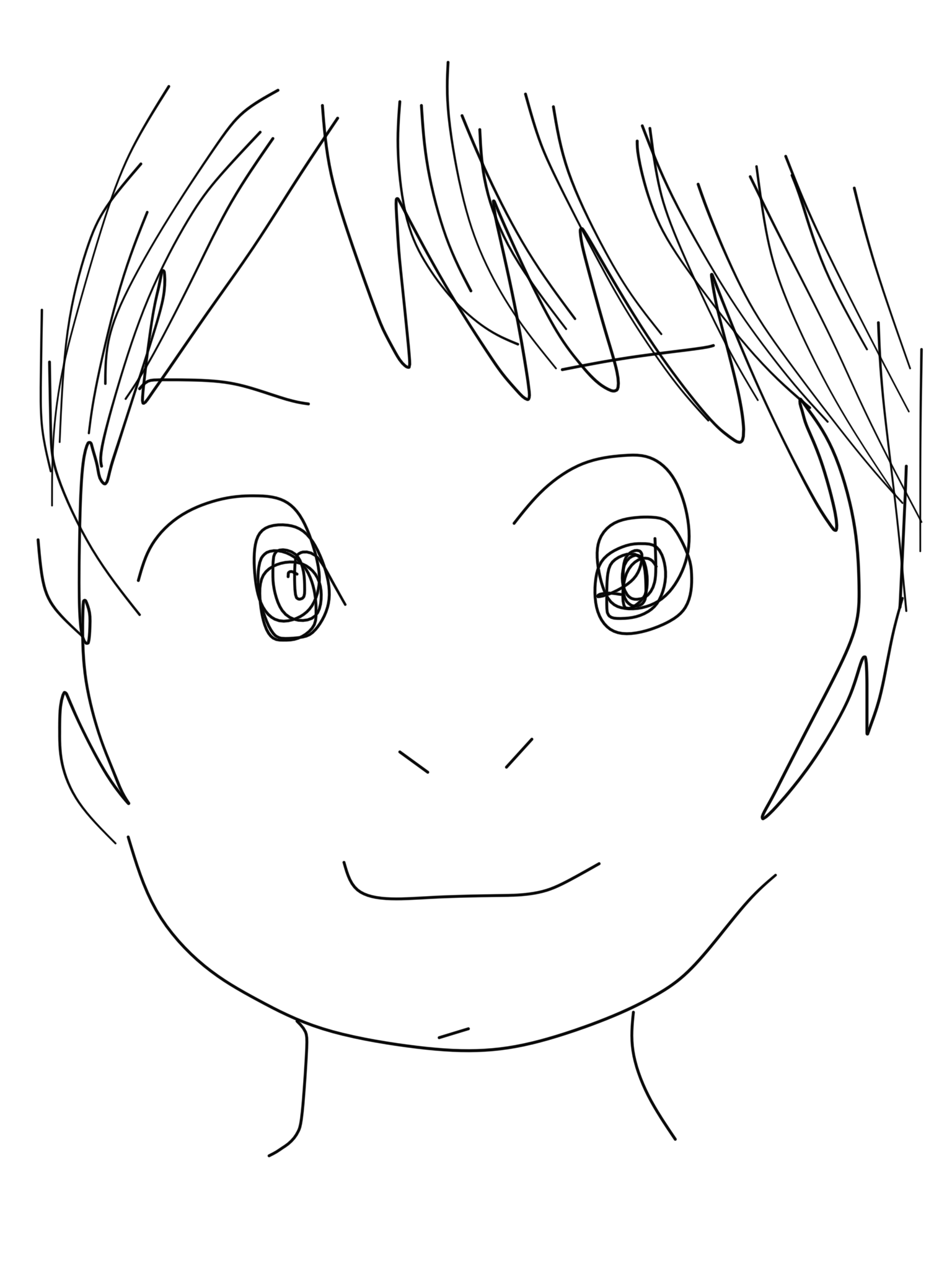自分の似顔絵を貼るトピ