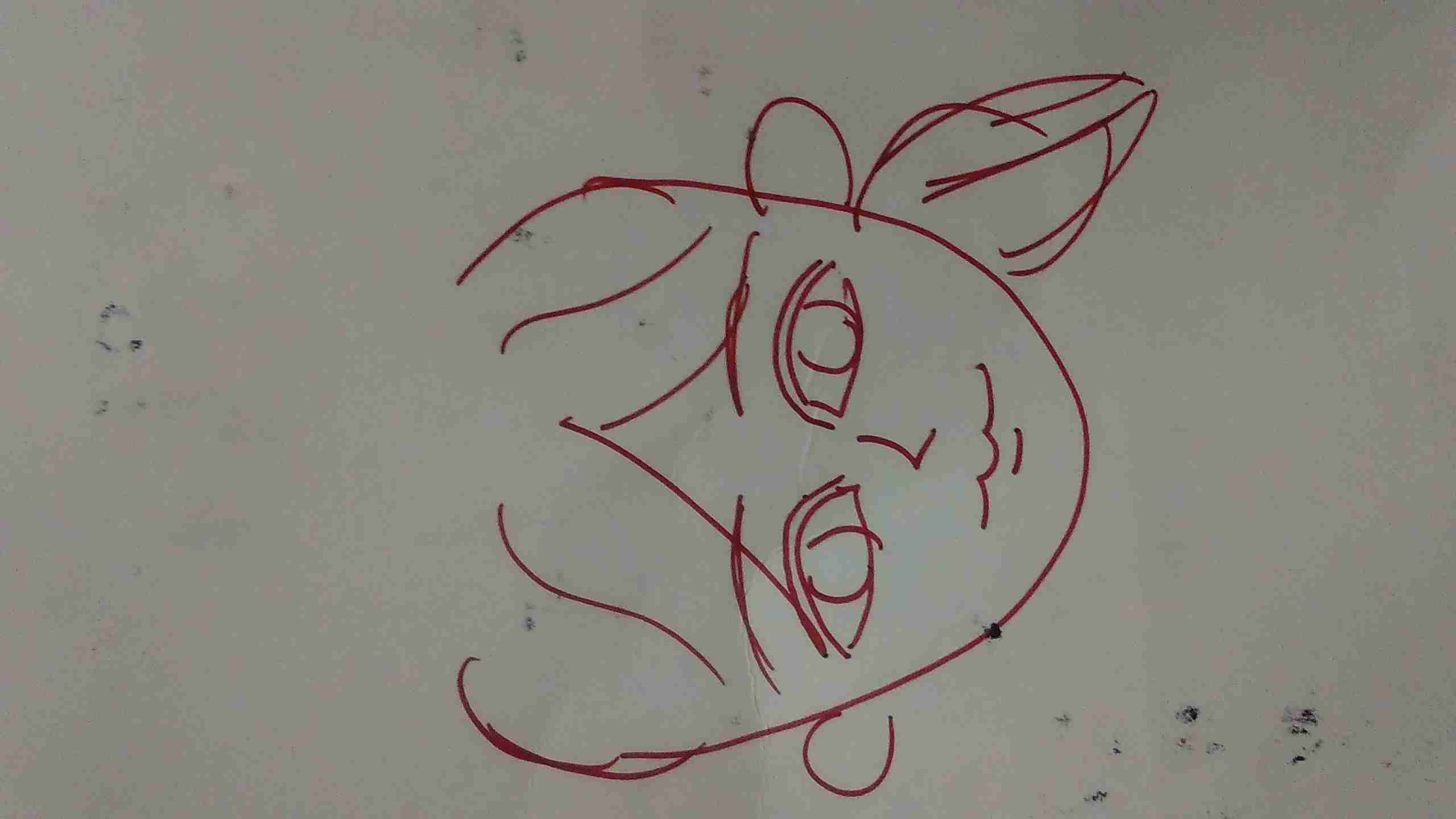 自分の似顔絵を貼るトピ