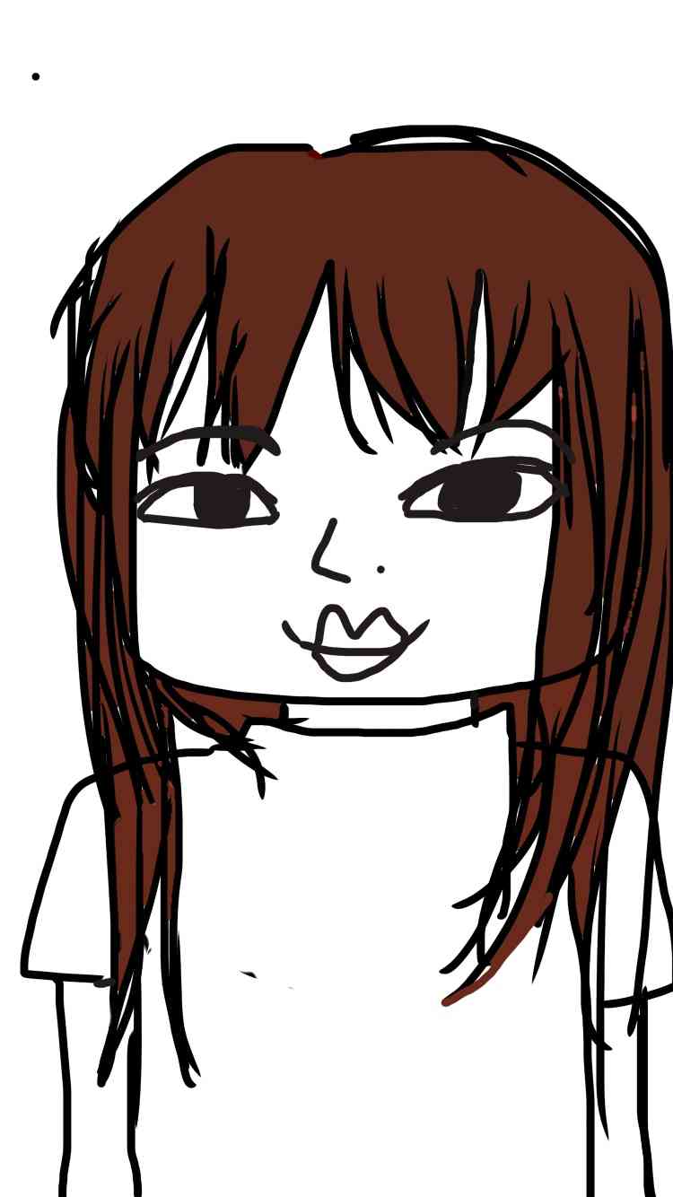 自分の似顔絵を貼るトピ