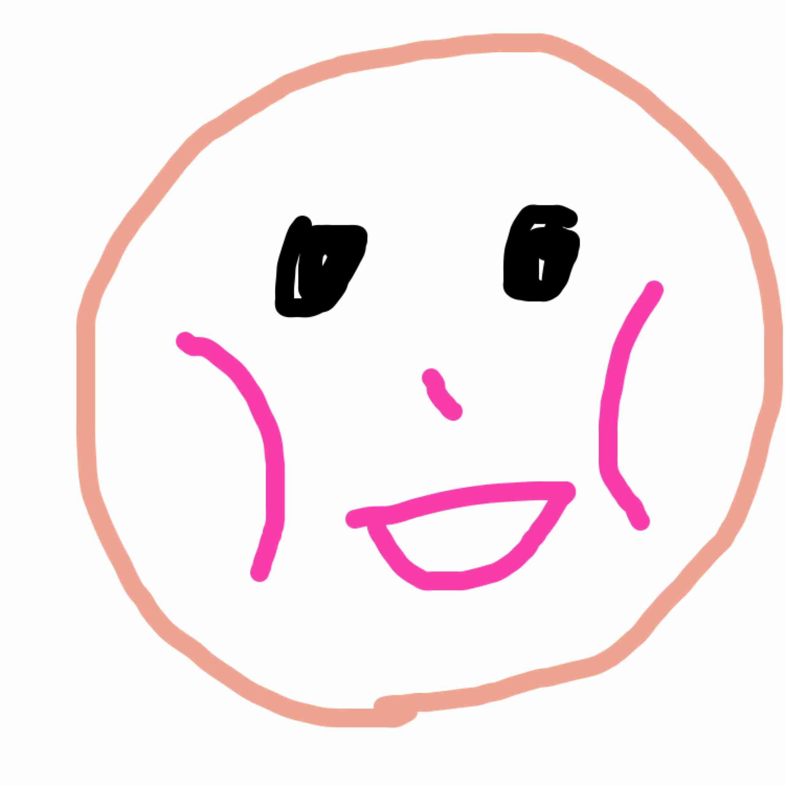 自分の似顔絵を貼るトピ