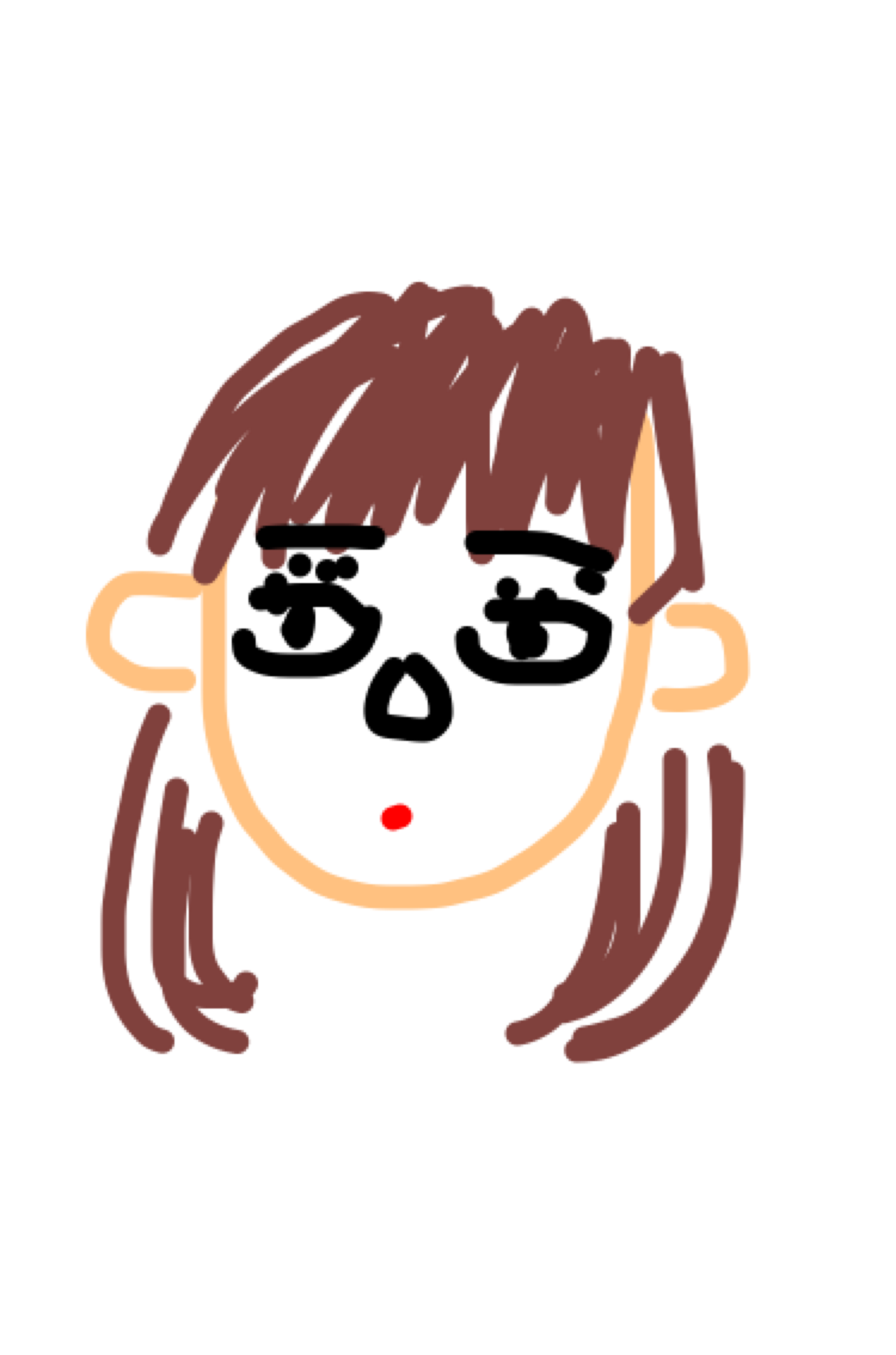 自分の似顔絵を貼るトピ