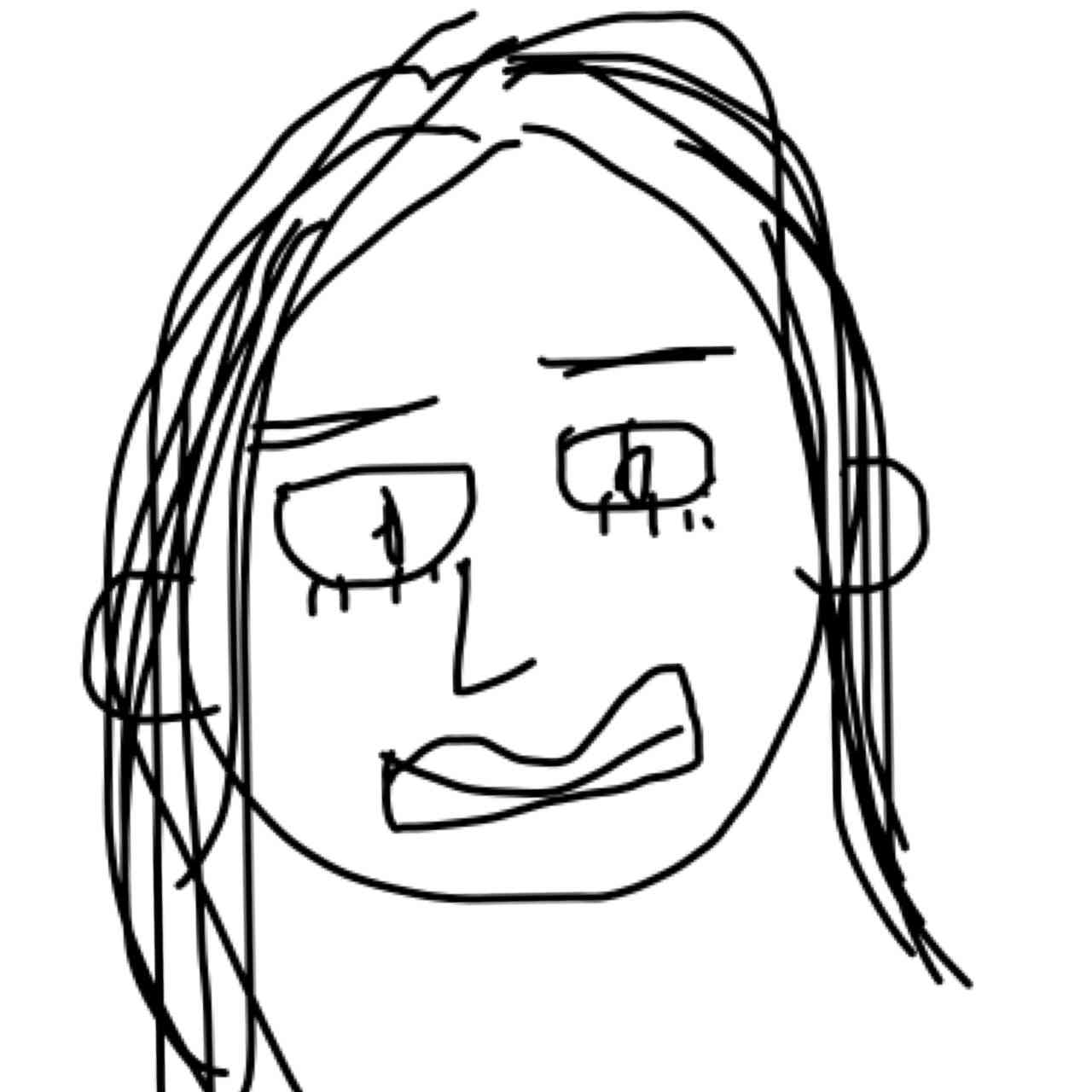 自分の似顔絵を貼るトピ