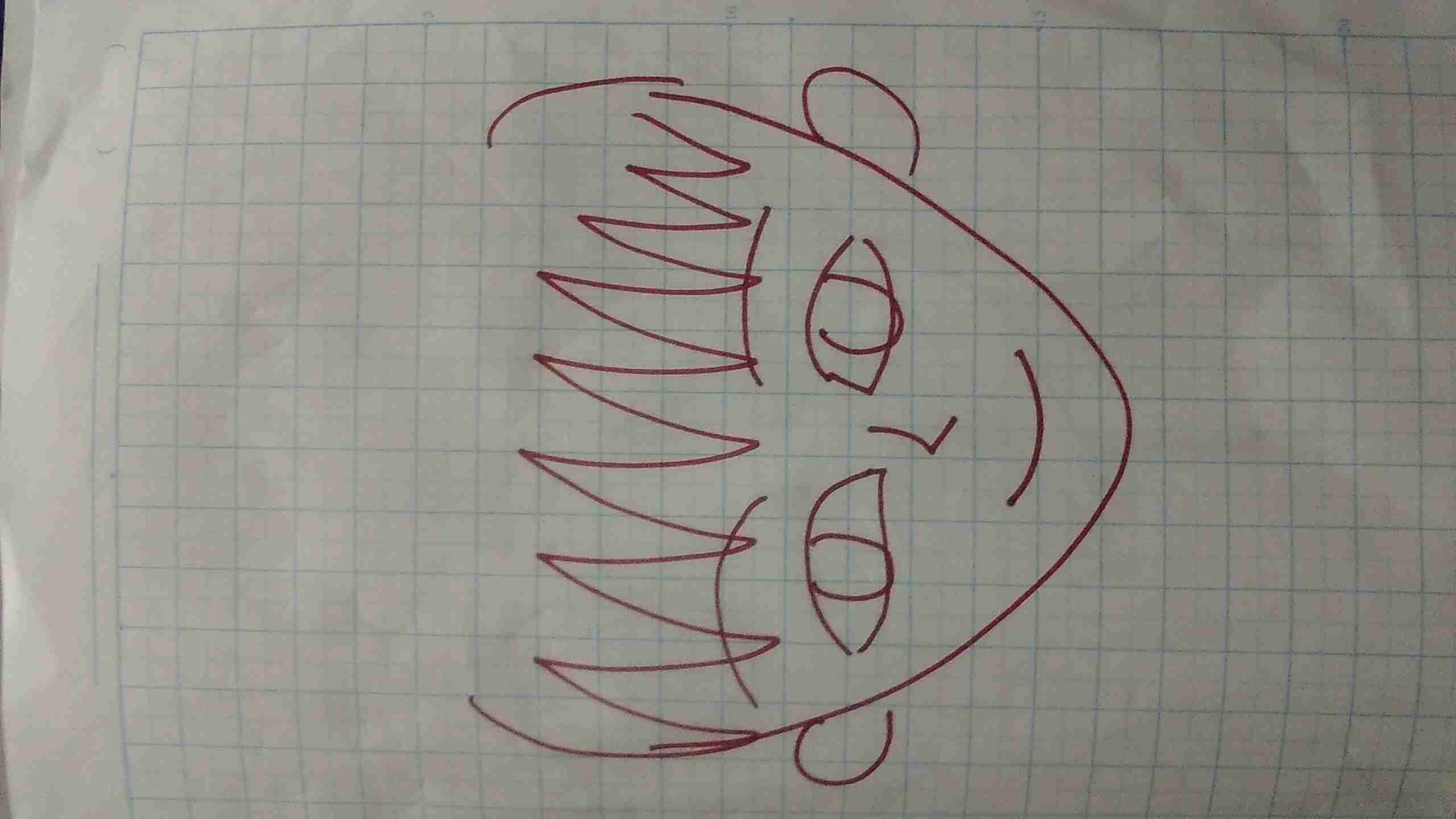 自分の似顔絵を貼るトピ