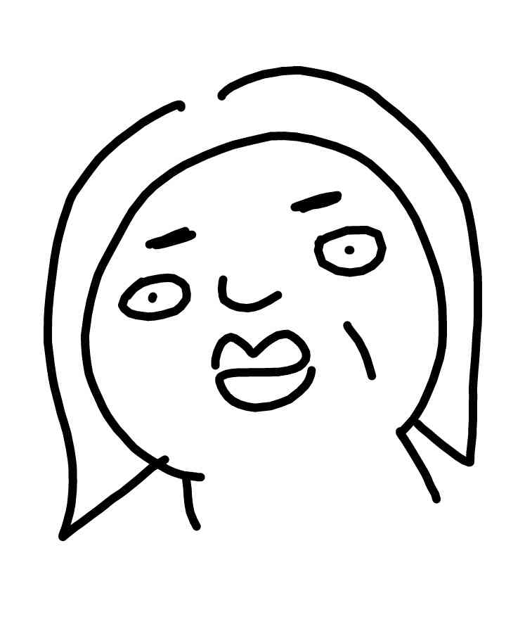 自分の似顔絵を貼るトピ