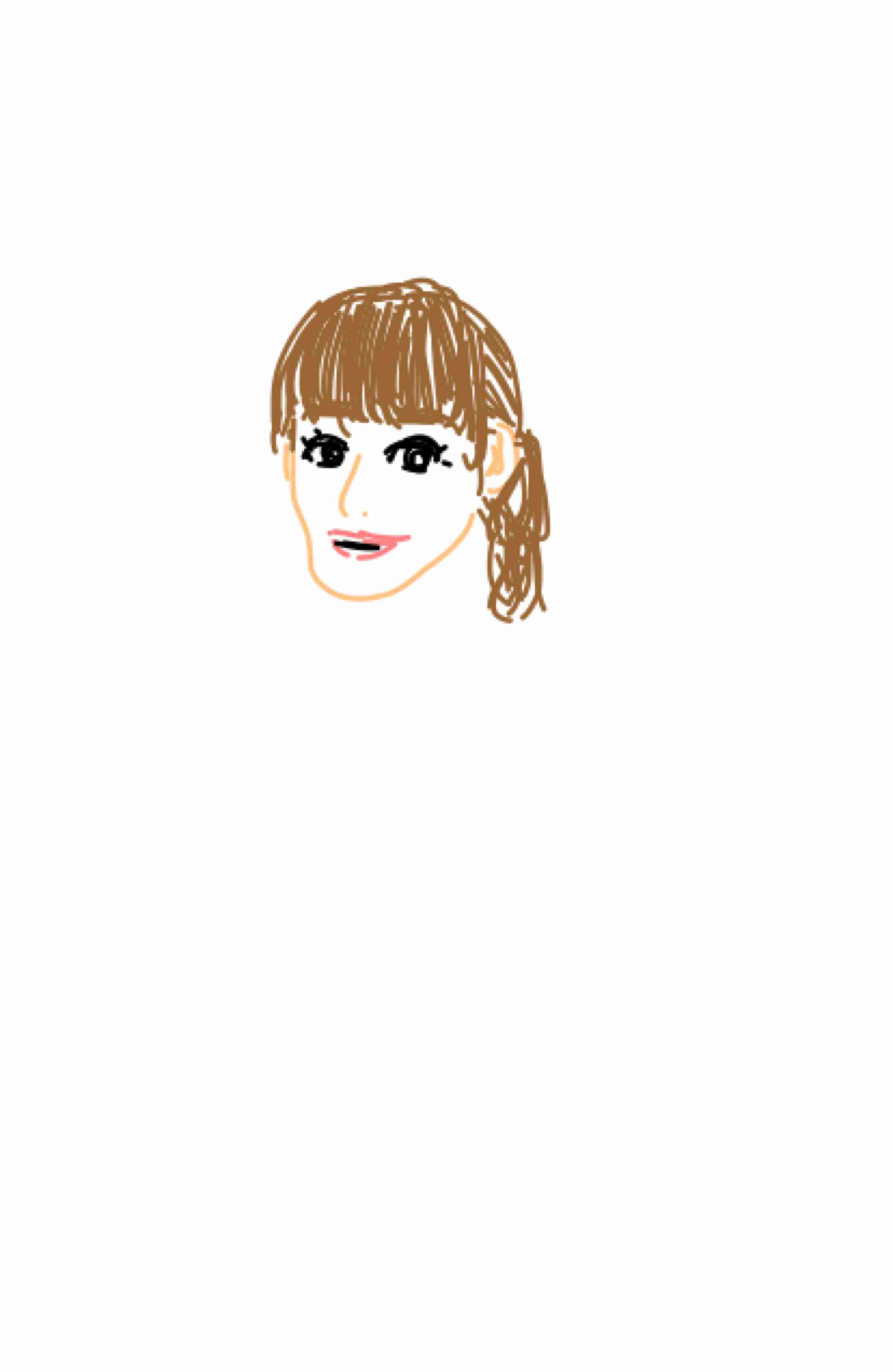 自分の似顔絵を貼るトピ