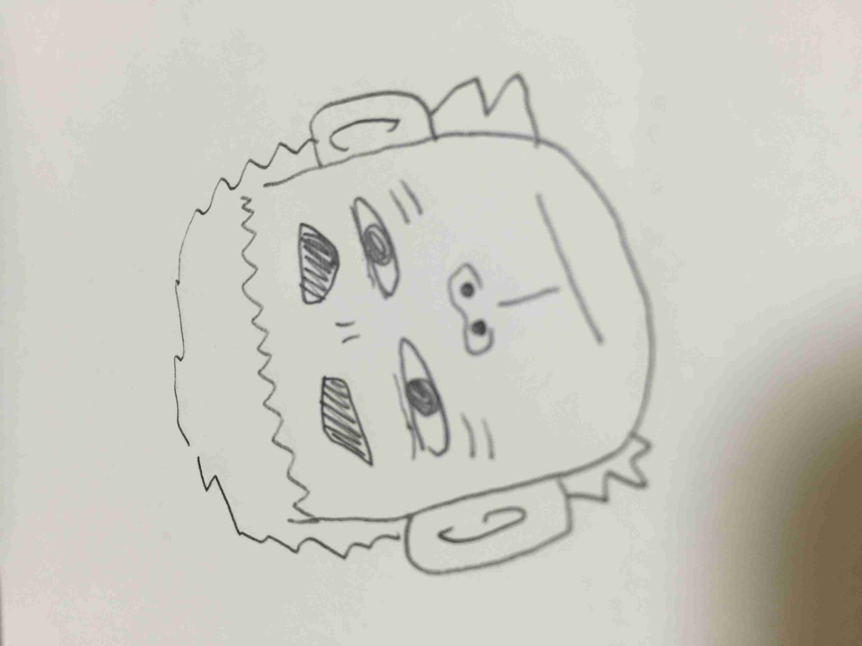 自分の似顔絵を貼るトピ