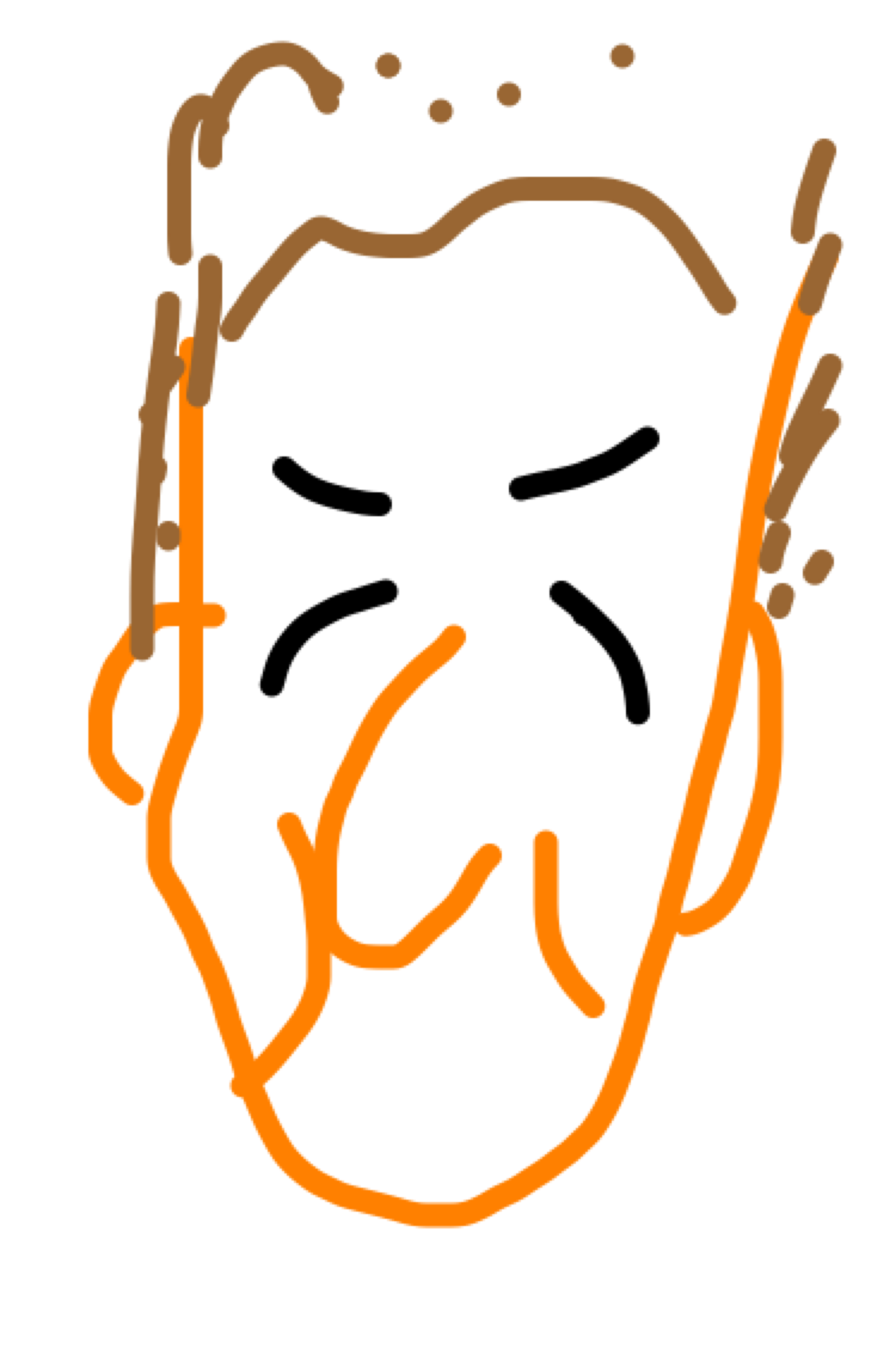 自分の似顔絵を貼るトピ