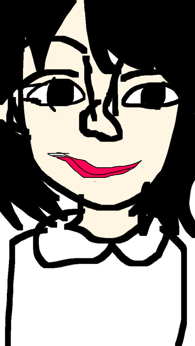 自分の似顔絵を貼るトピ