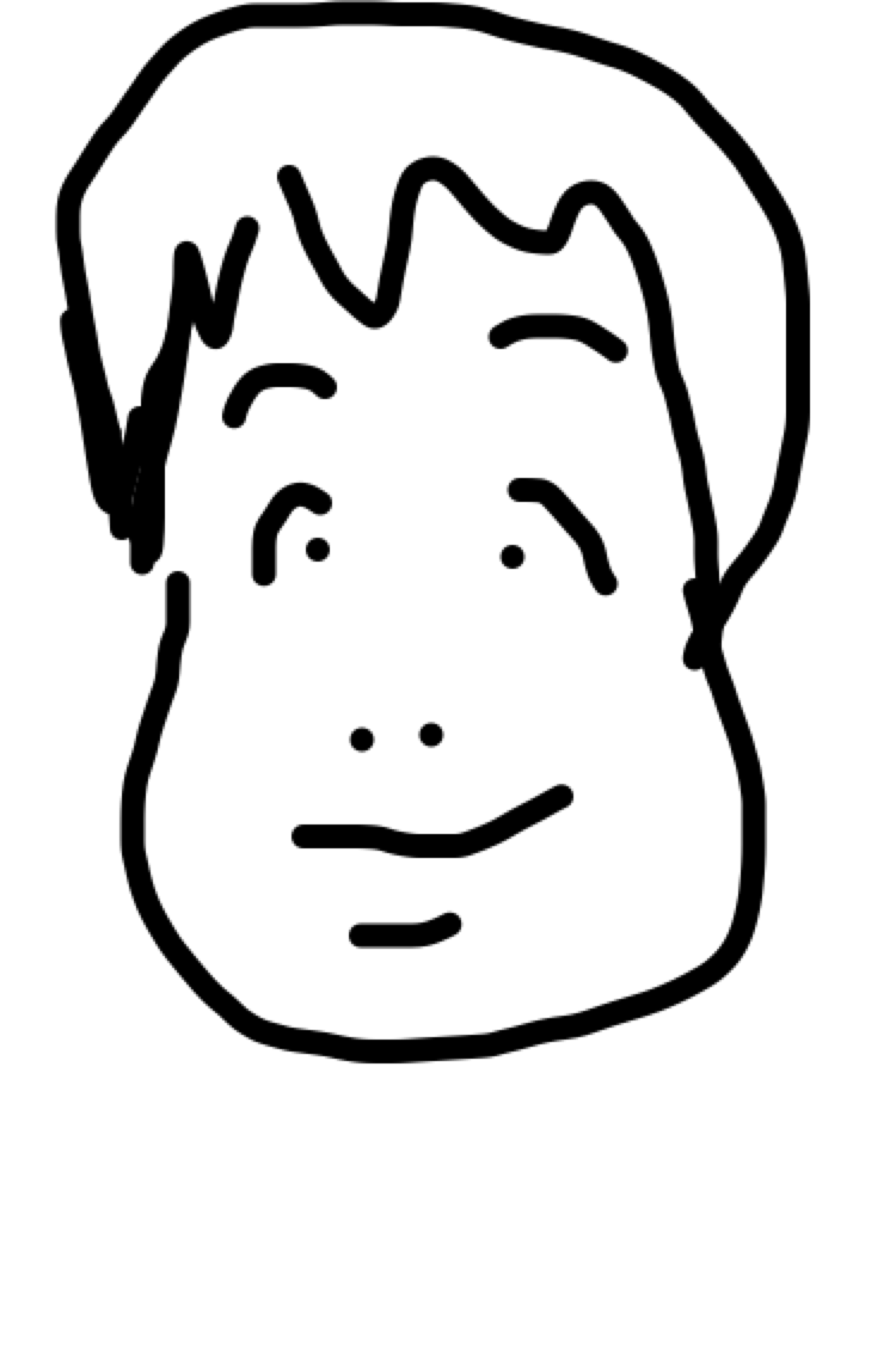 自分の似顔絵を貼るトピ