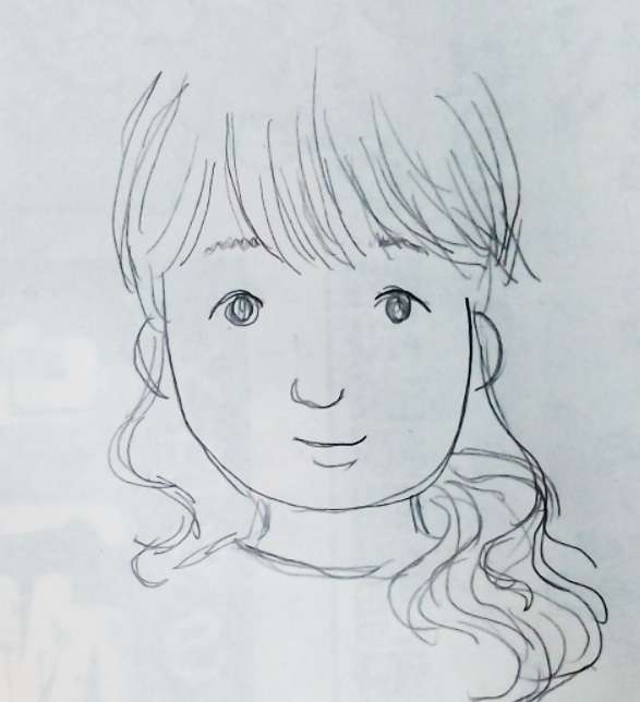 自分の似顔絵を貼るトピ