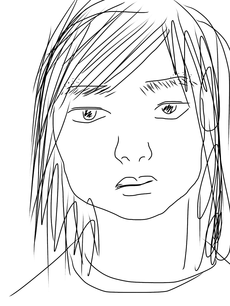 自分の似顔絵を貼るトピ