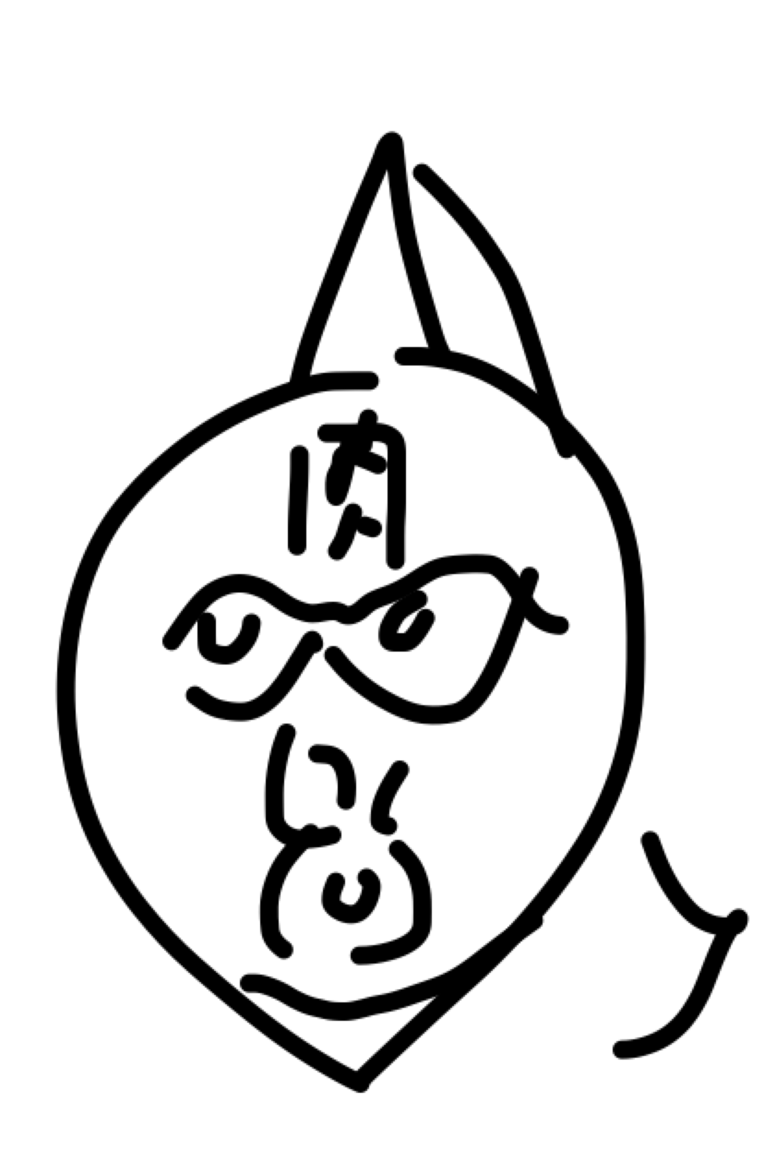 自分の似顔絵を貼るトピ