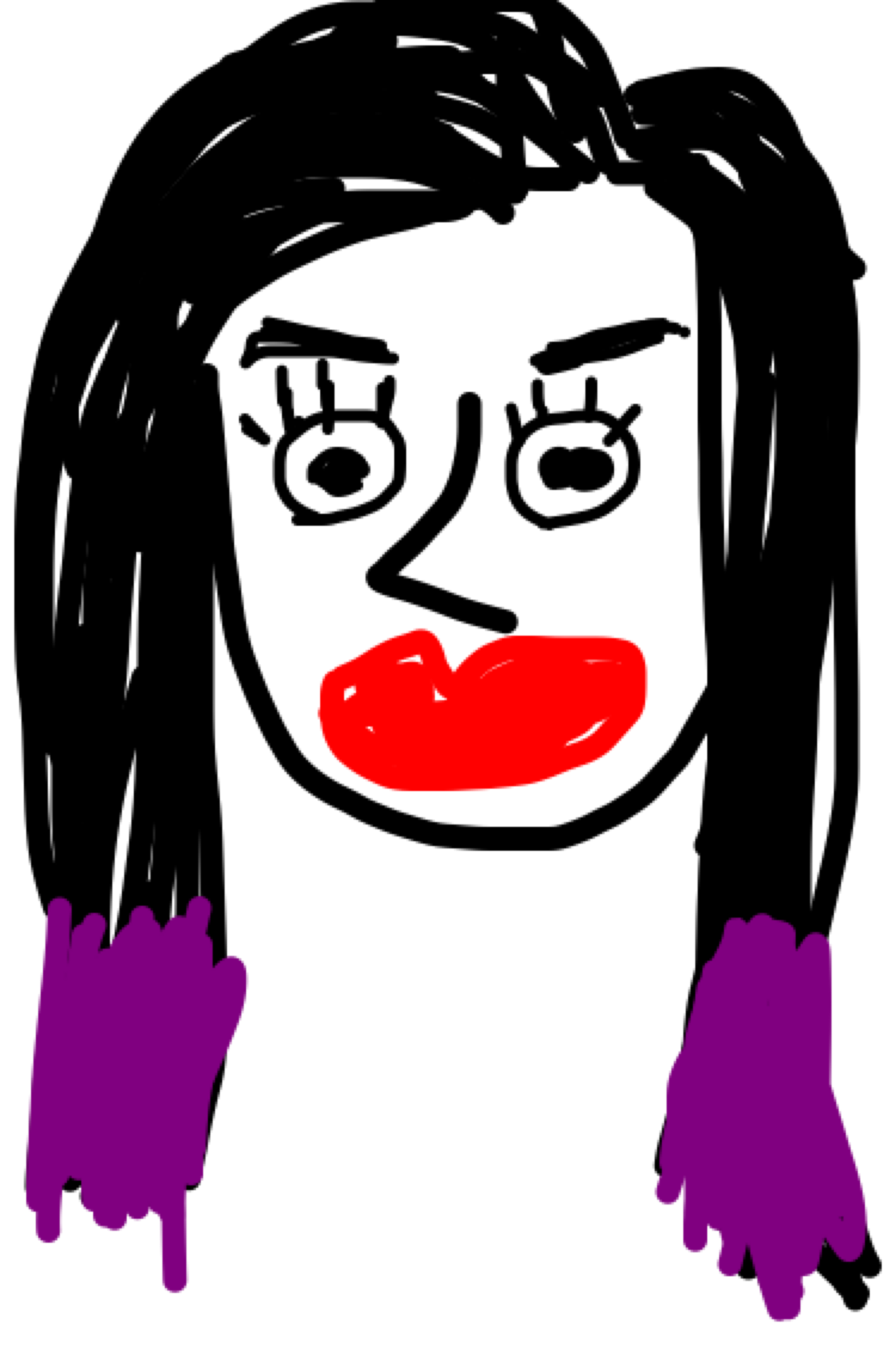 自分の似顔絵を貼るトピ