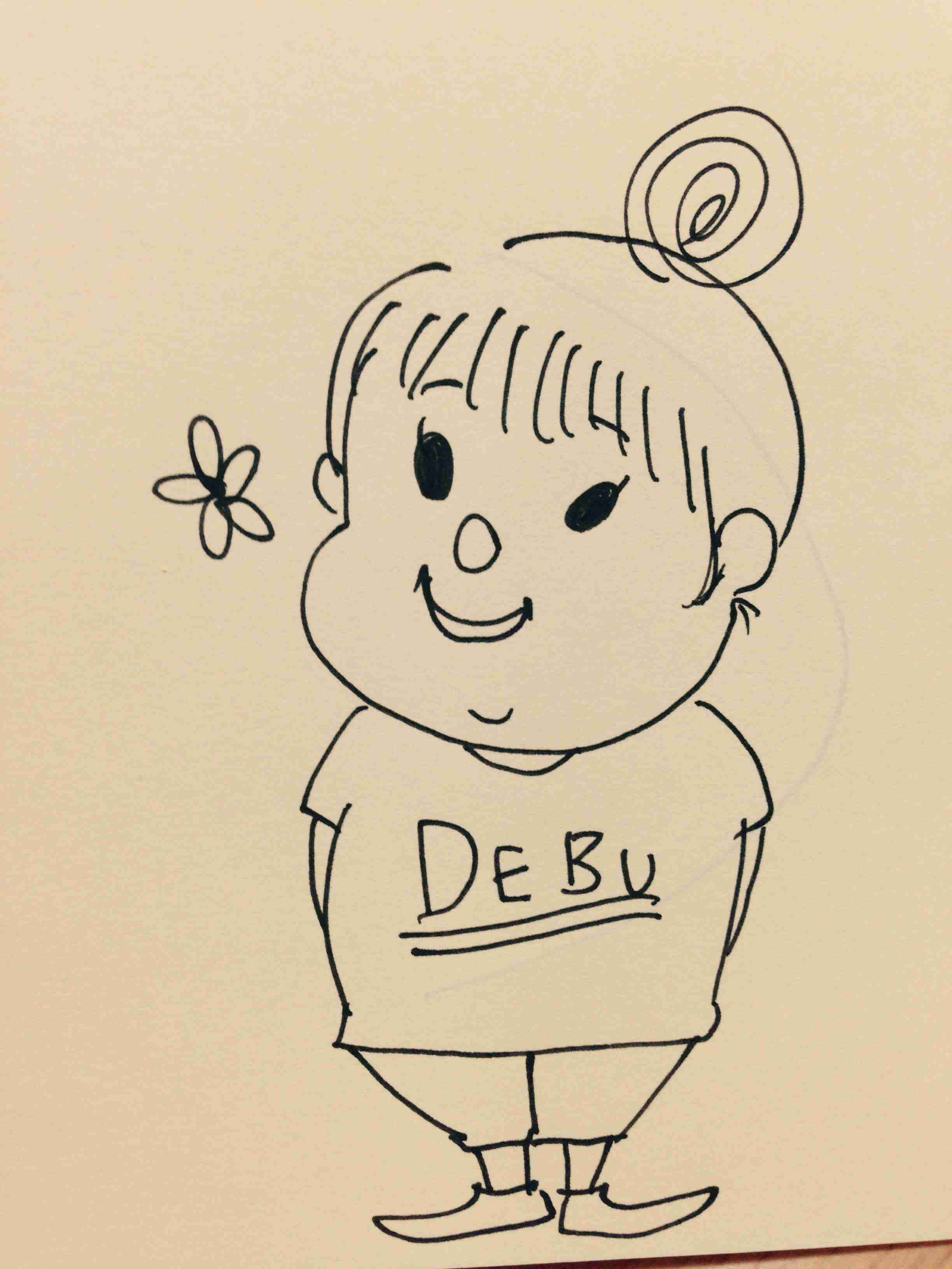 自分の似顔絵を貼るトピ