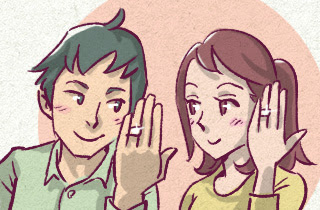 結婚  というふた文字で 自由に思ったことを書き込むトピ