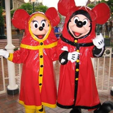雨の日にディズニー