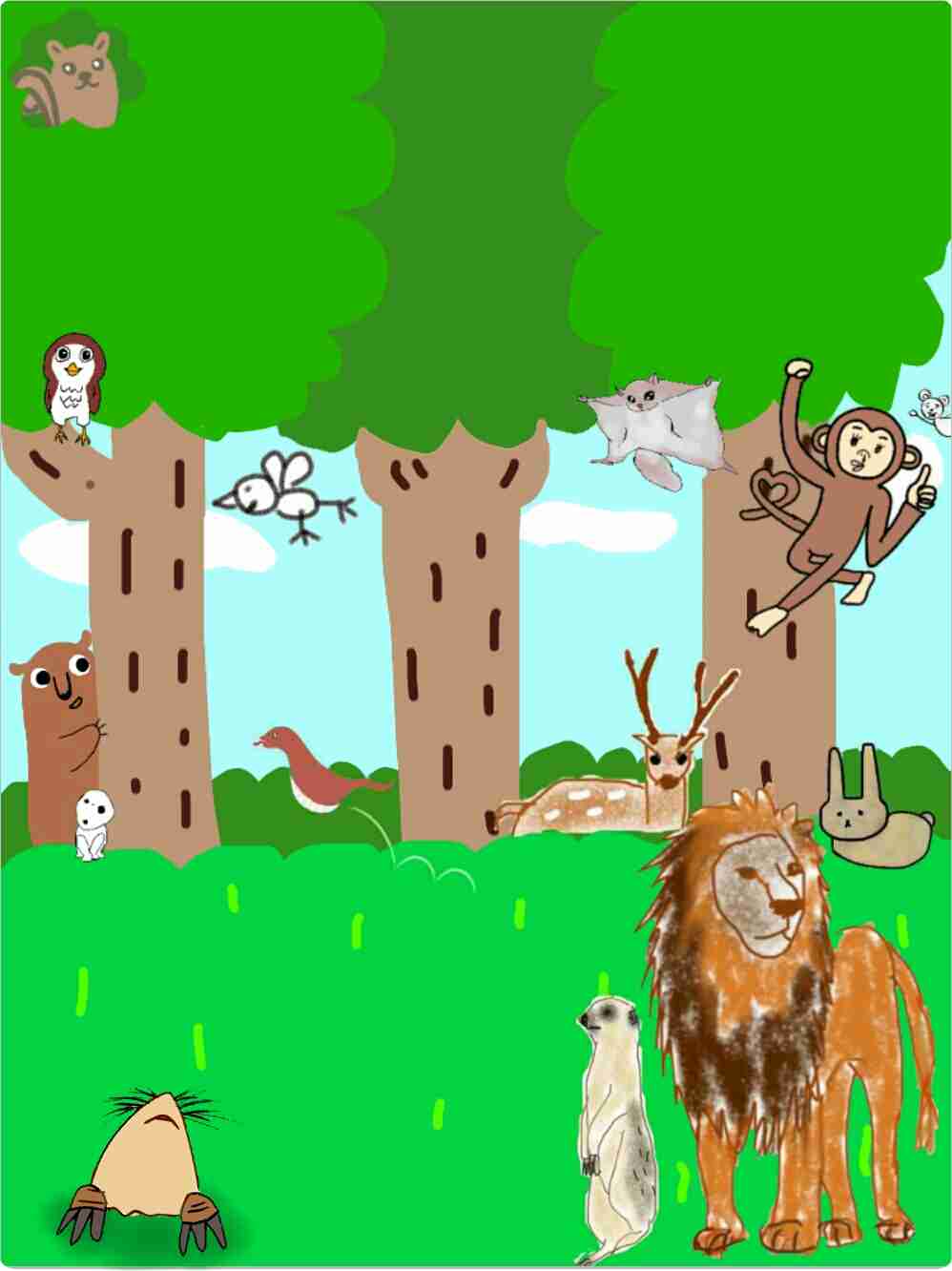 生き物を描こう！
