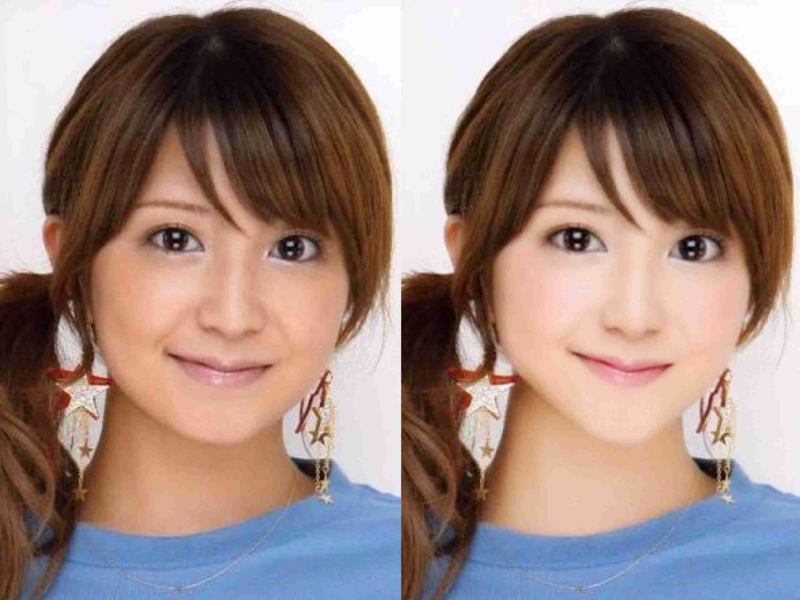 修正しすぎて誰か分からない画像