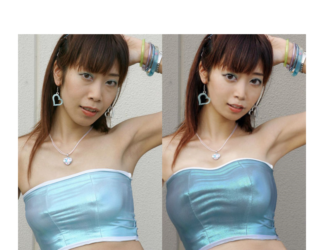 修正しすぎて誰か分からない画像