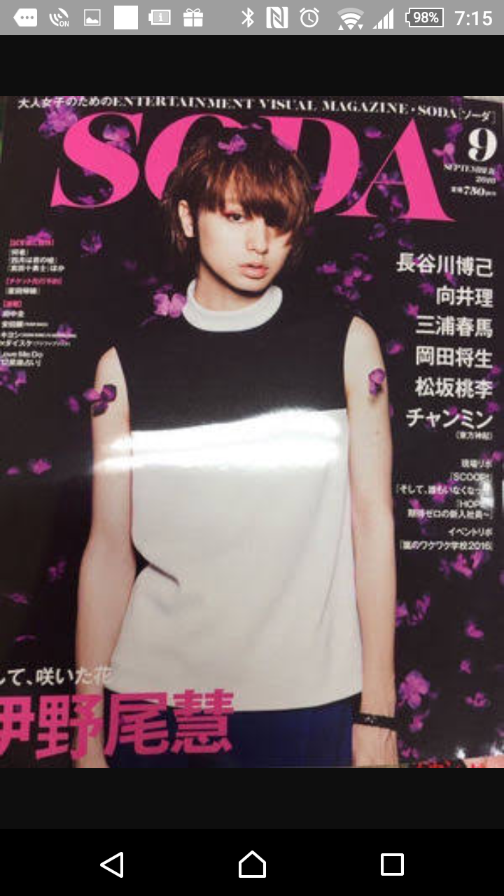ジャニーズタレントが表紙を飾った雑誌の画像を貼るトピ