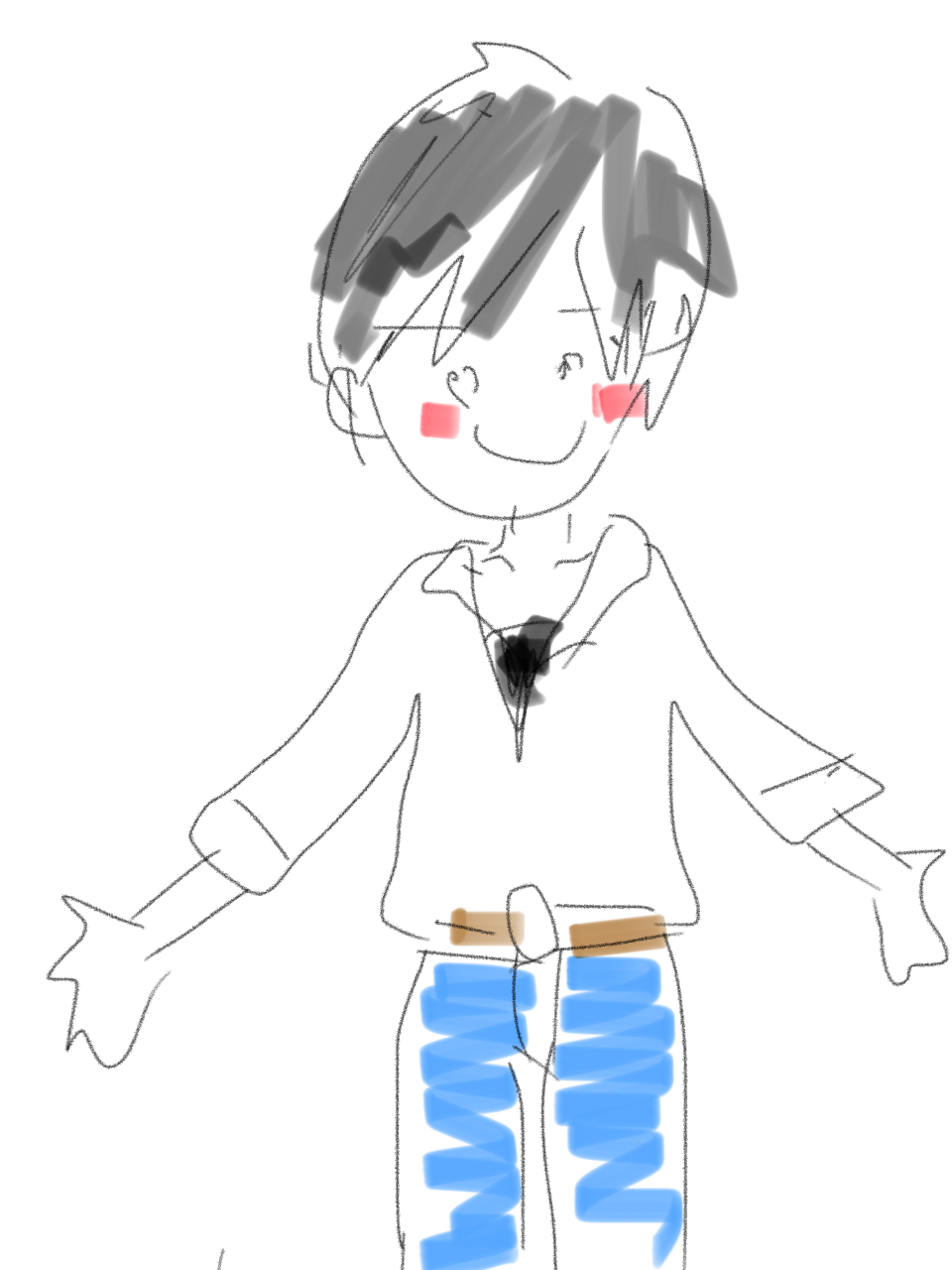 【お絵かき】いまの格好を描いてみるトピ!
