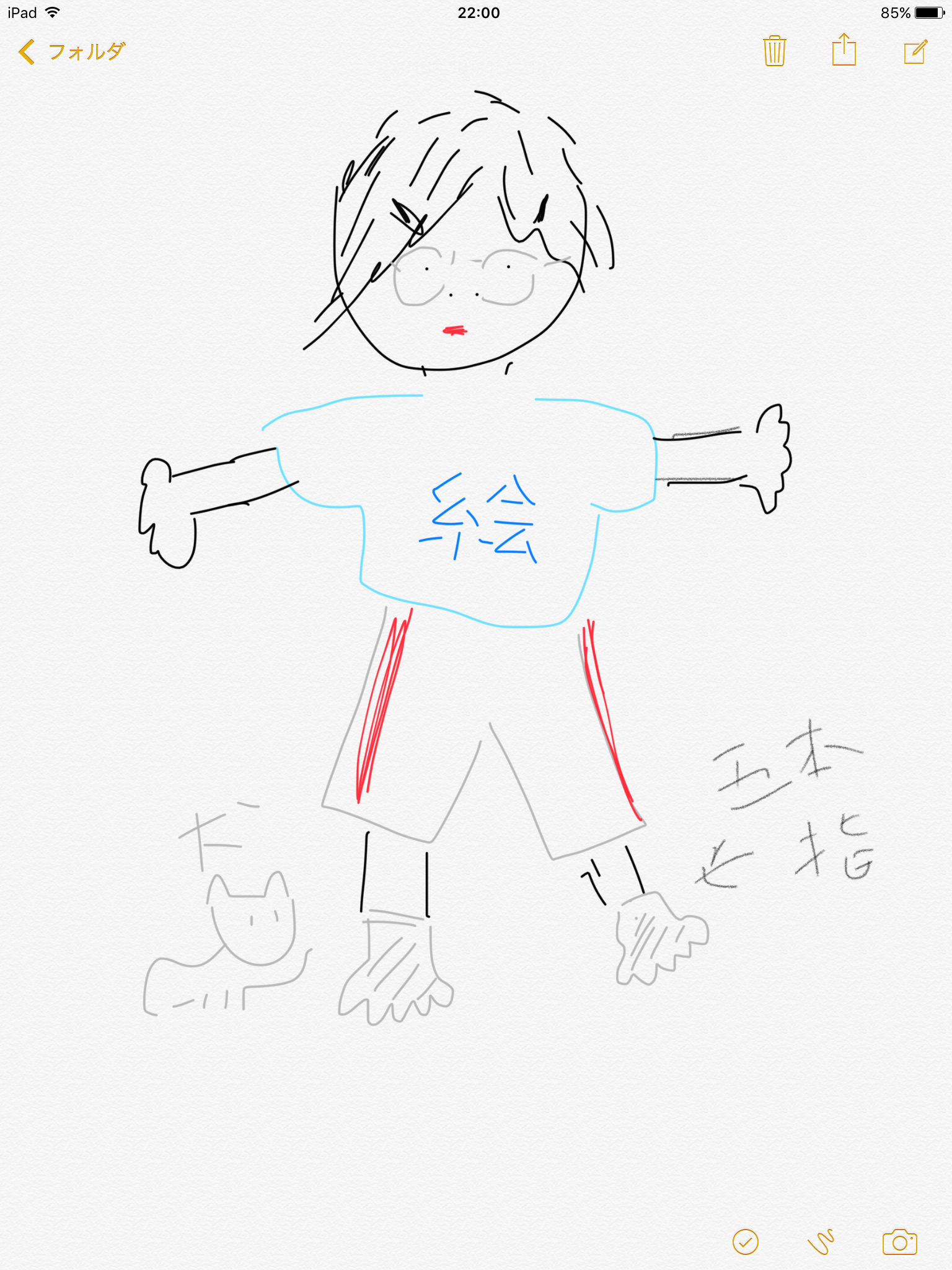 【お絵かき】いまの格好を描いてみるトピ!