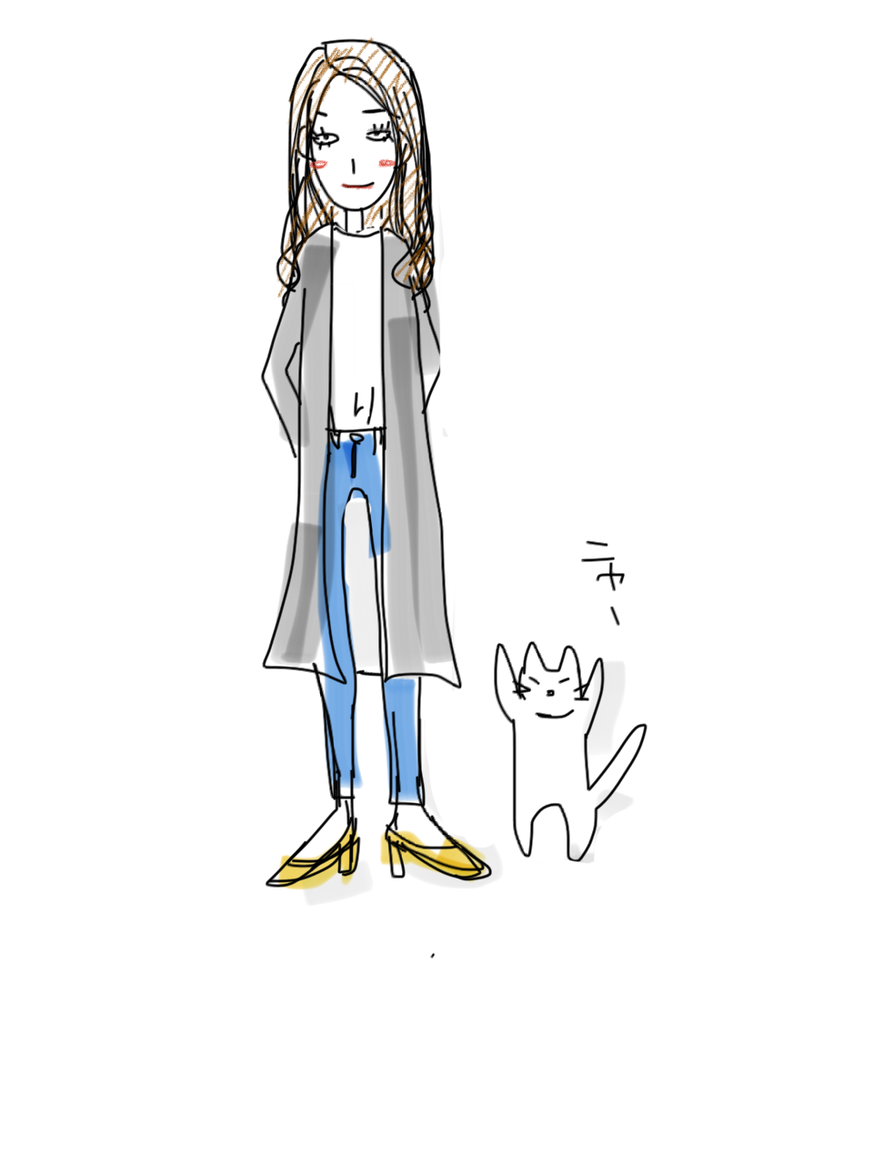 【お絵かき】いまの格好を描いてみるトピ!
