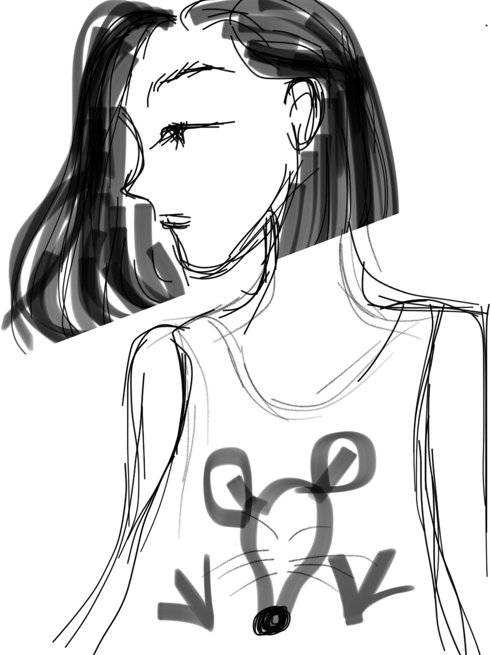 【お絵かき】いまの格好を描いてみるトピ！