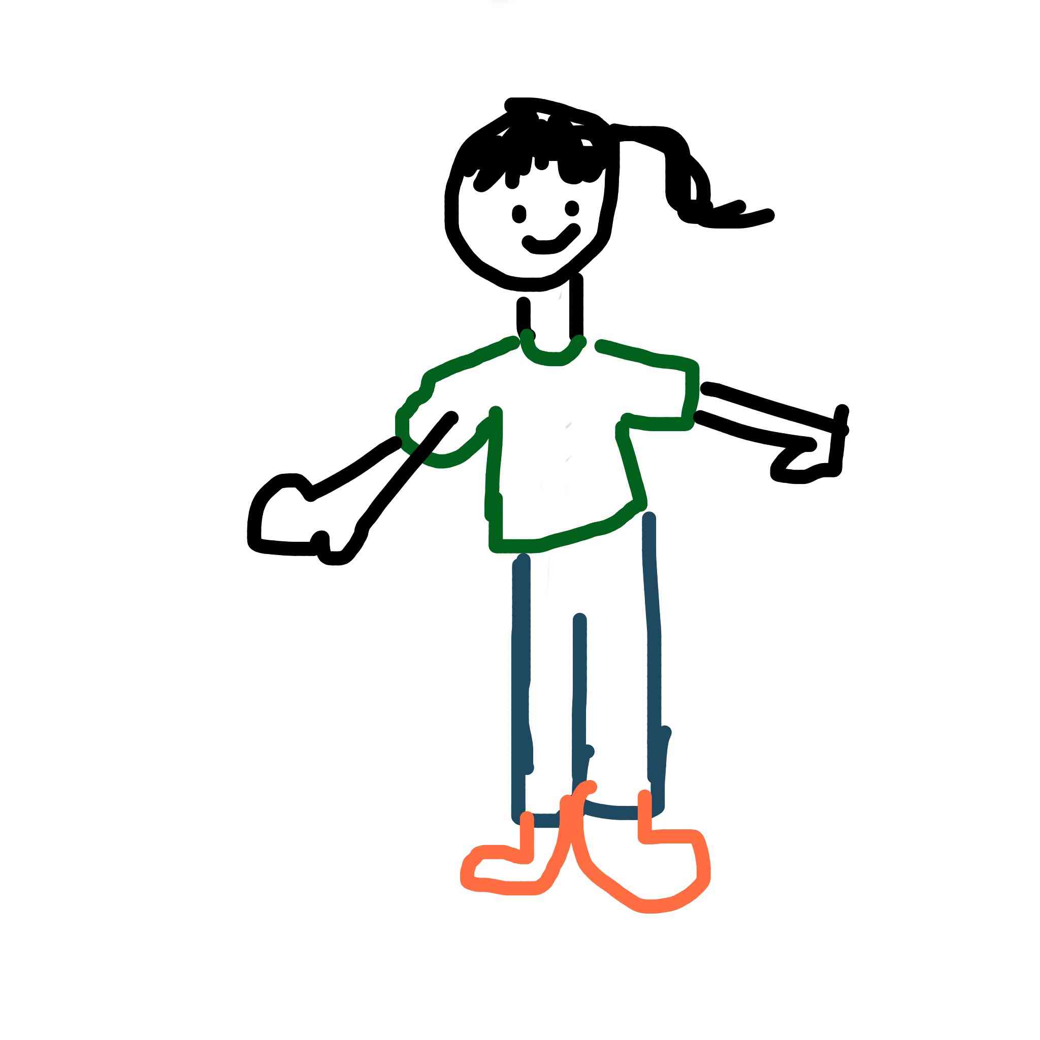 【お絵かき】いまの格好を描いてみるトピ！