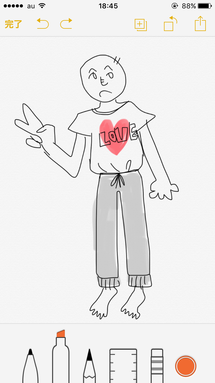 【お絵かき】いまの格好を描いてみるトピ!
