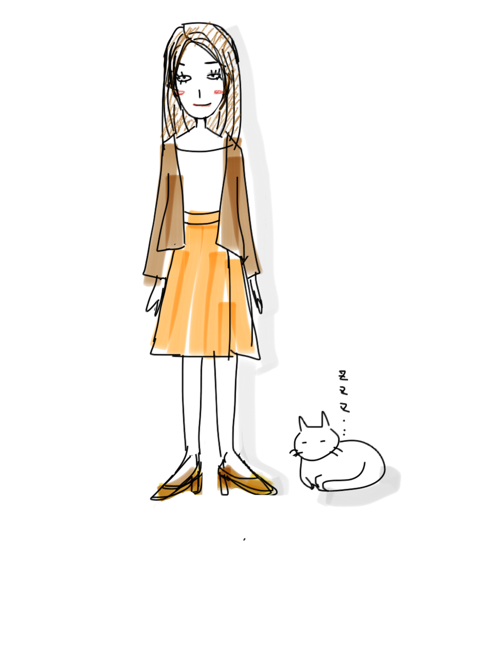 【お絵かき】いまの格好を描いてみるトピ!