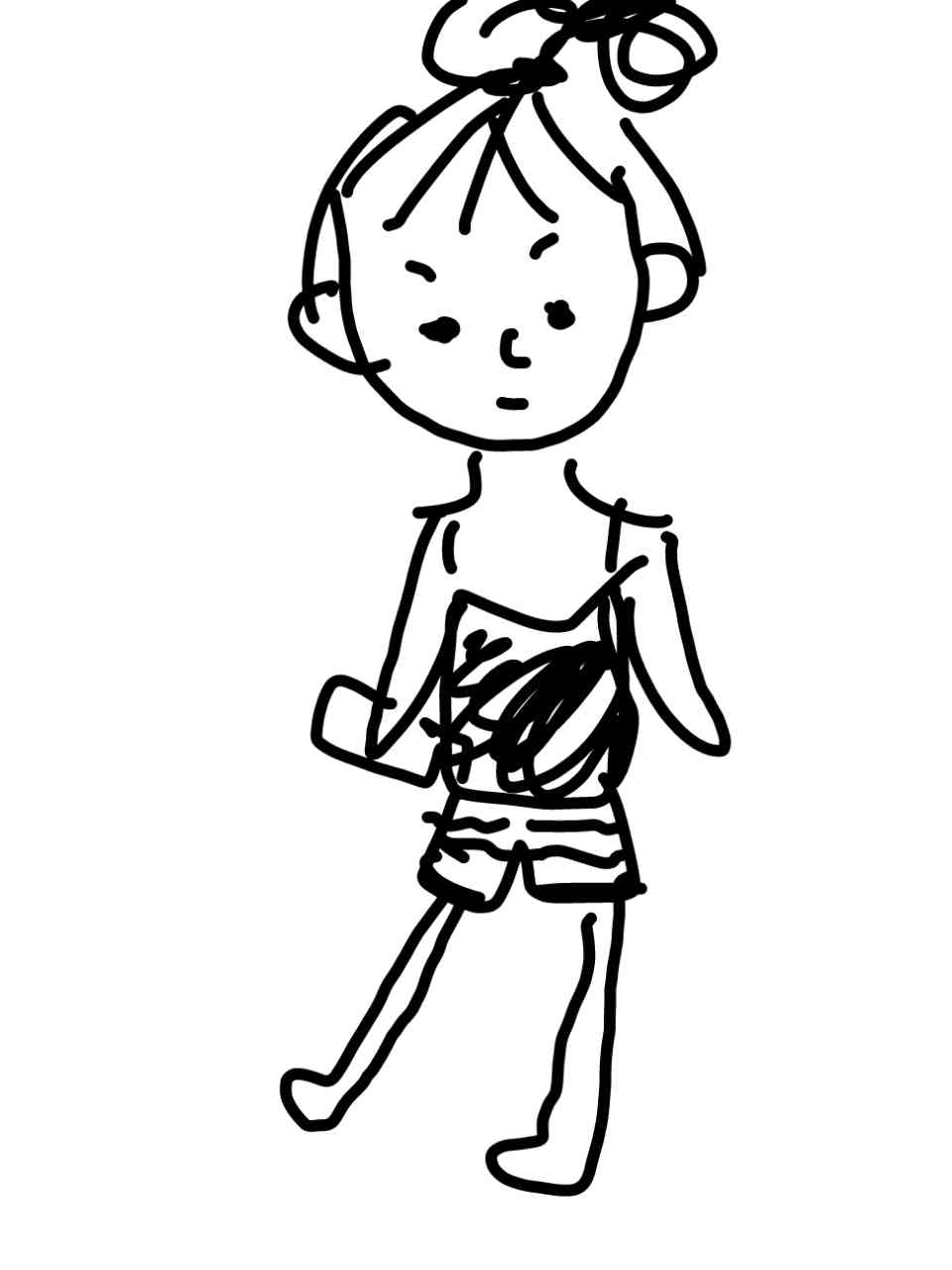 【お絵かき】いまの格好を描いてみるトピ！