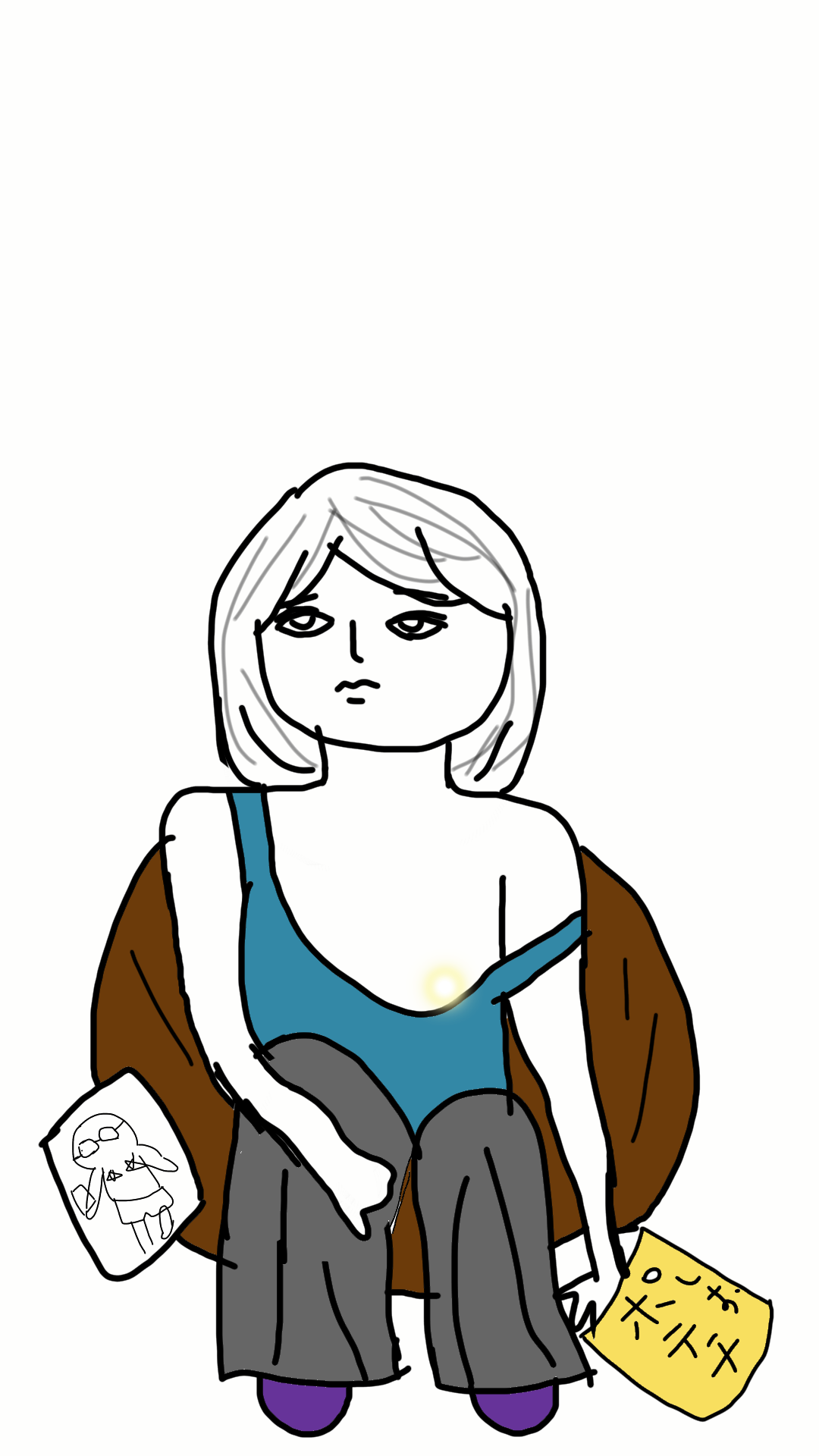 【お絵かき】いまの格好を描いてみるトピ!