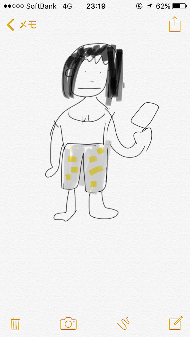 【お絵かき】いまの格好を描いてみるトピ!