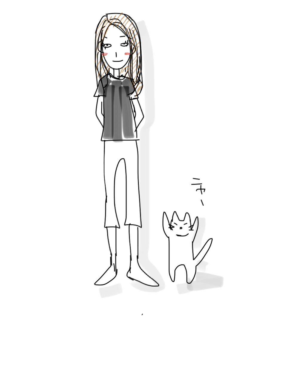 【お絵かき】いまの格好を描いてみるトピ!