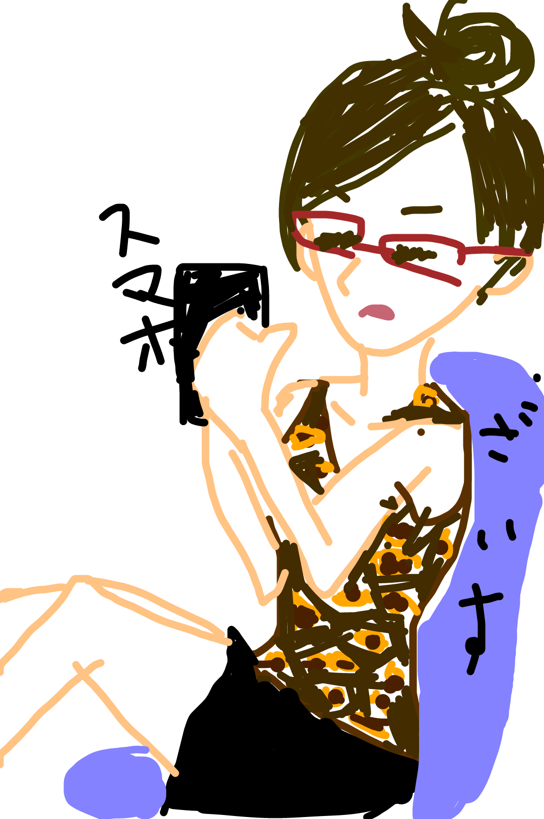 【お絵かき】いまの格好を描いてみるトピ!