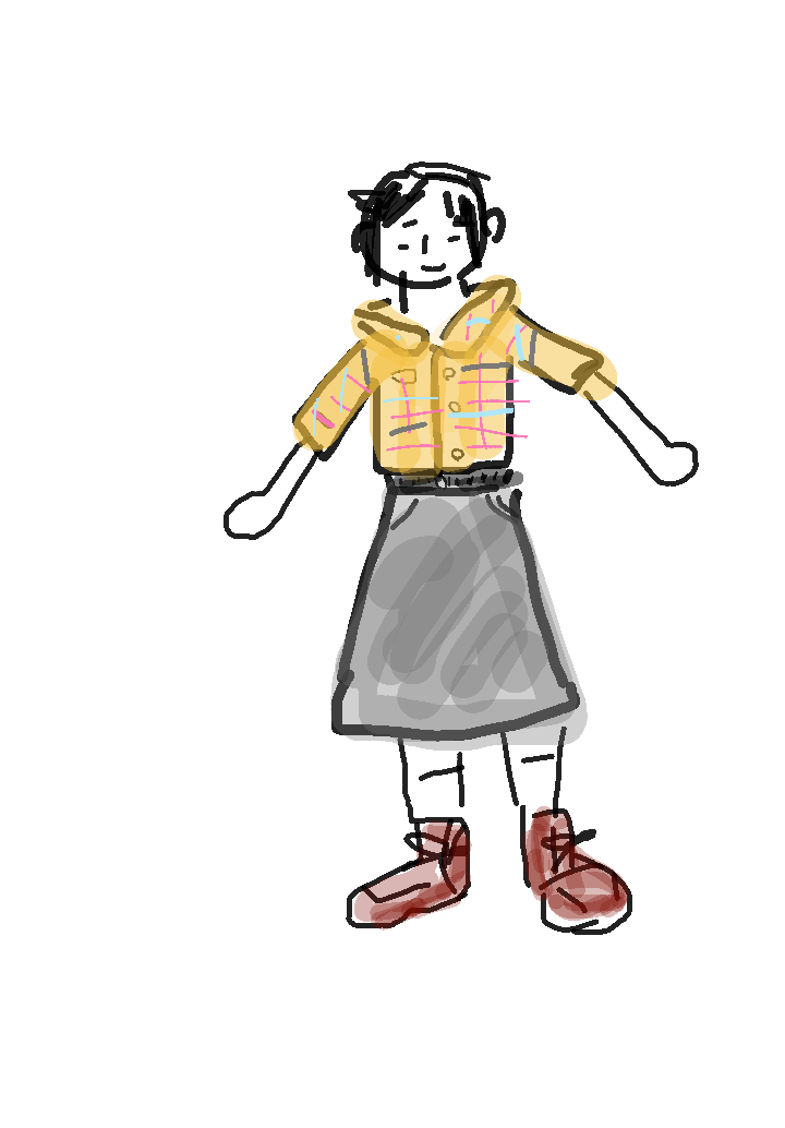 【お絵かき】いまの格好を描いてみるトピ！