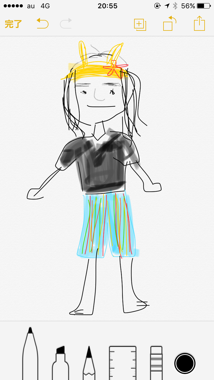 【お絵かき】いまの格好を描いてみるトピ!