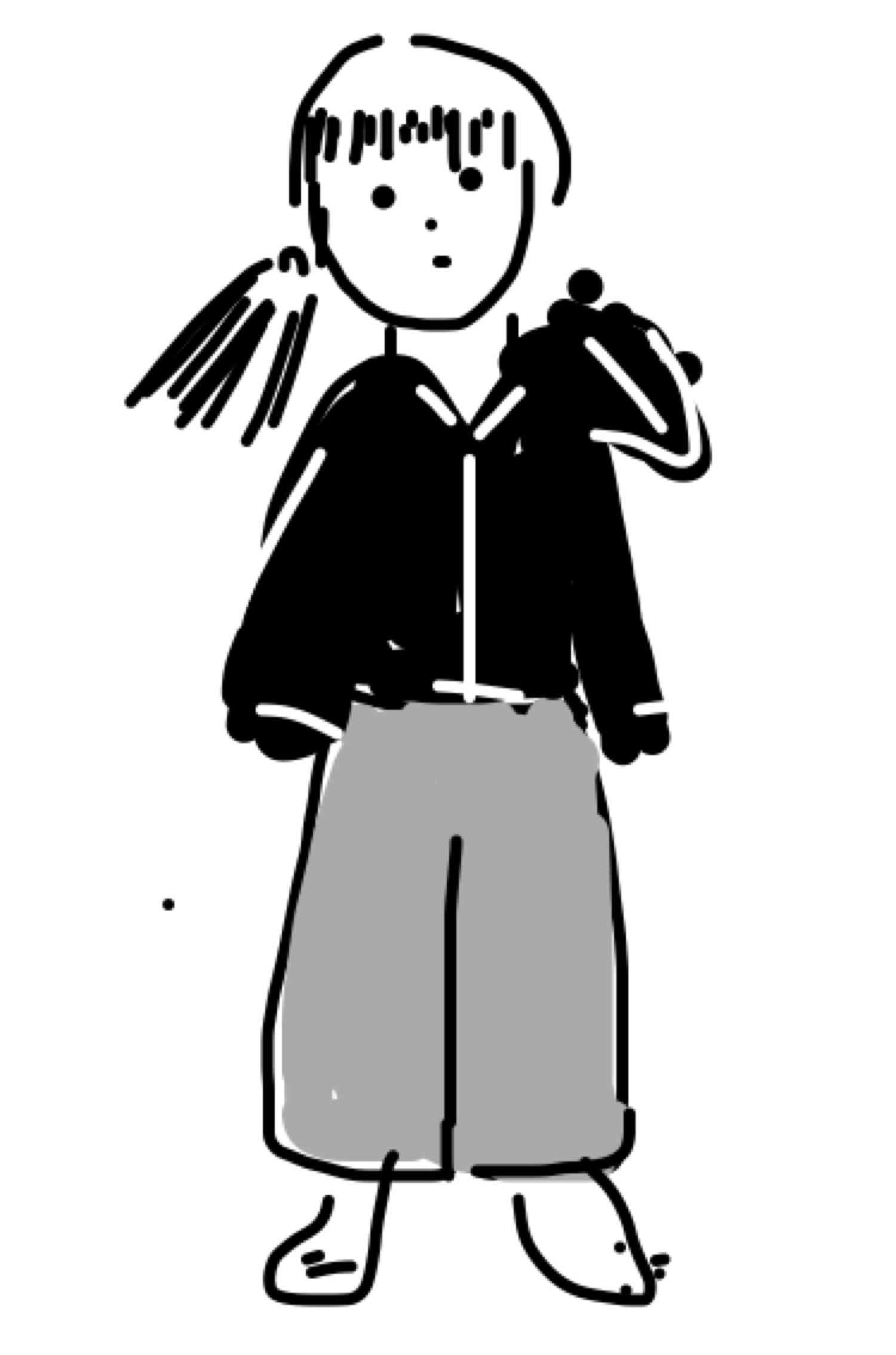 【お絵かき】いまの格好を描いてみるトピ!