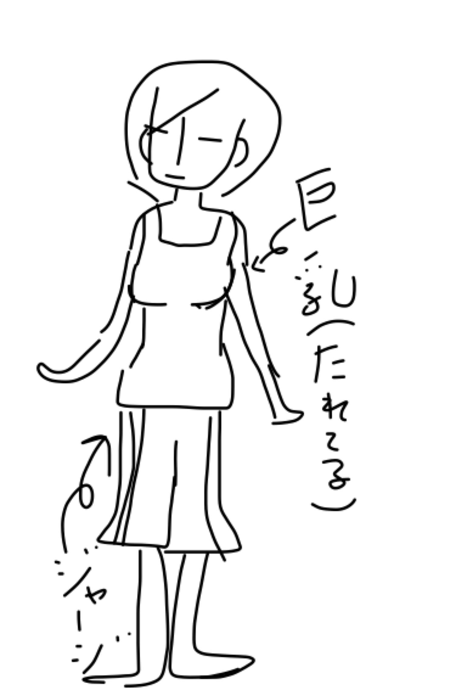【お絵かき】いまの格好を描いてみるトピ!