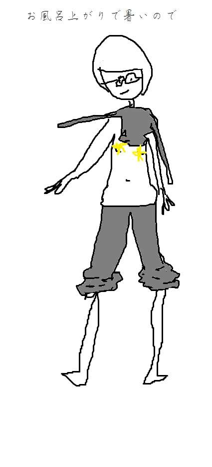 【お絵かき】いまの格好を描いてみるトピ!