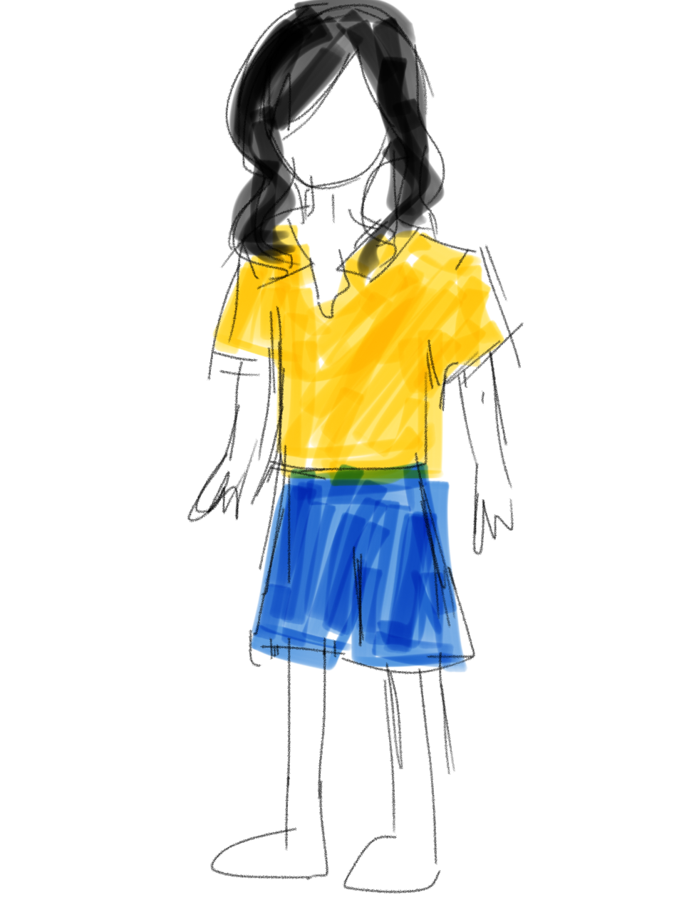 【お絵かき】いまの格好を描いてみるトピ!