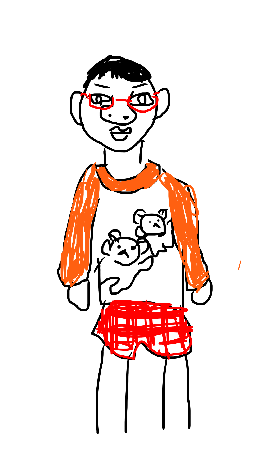 【お絵かき】いまの格好を描いてみるトピ!