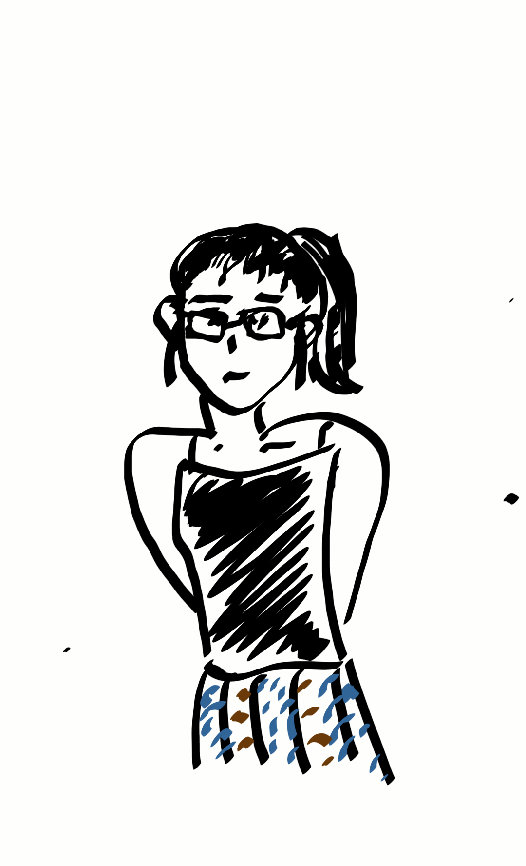 【お絵かき】いまの格好を描いてみるトピ!