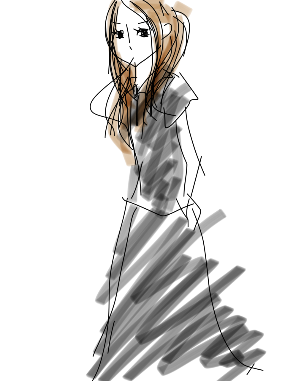 【お絵かき】いまの格好を描いてみるトピ！