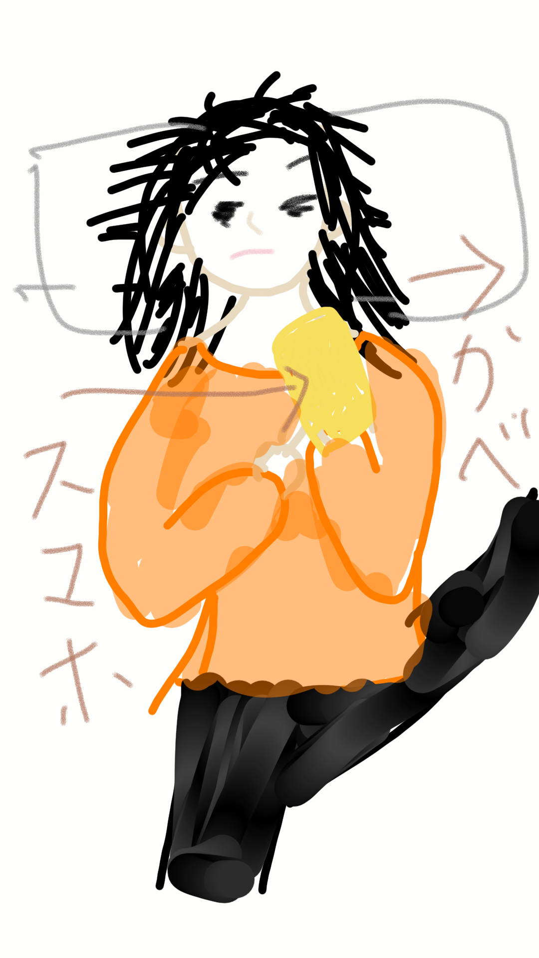【お絵かき】いまの格好を描いてみるトピ!