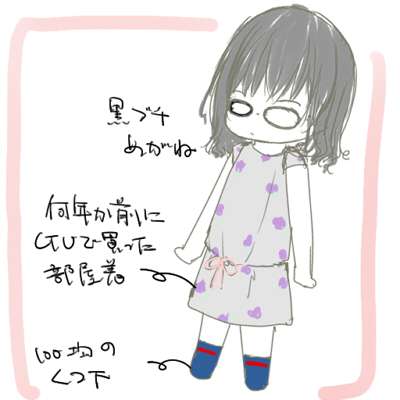 【お絵かき】いまの格好を描いてみるトピ!